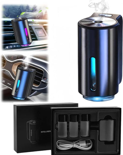 Difusor de aromas inteligente para coche con 3 frascos de aceite esencial.